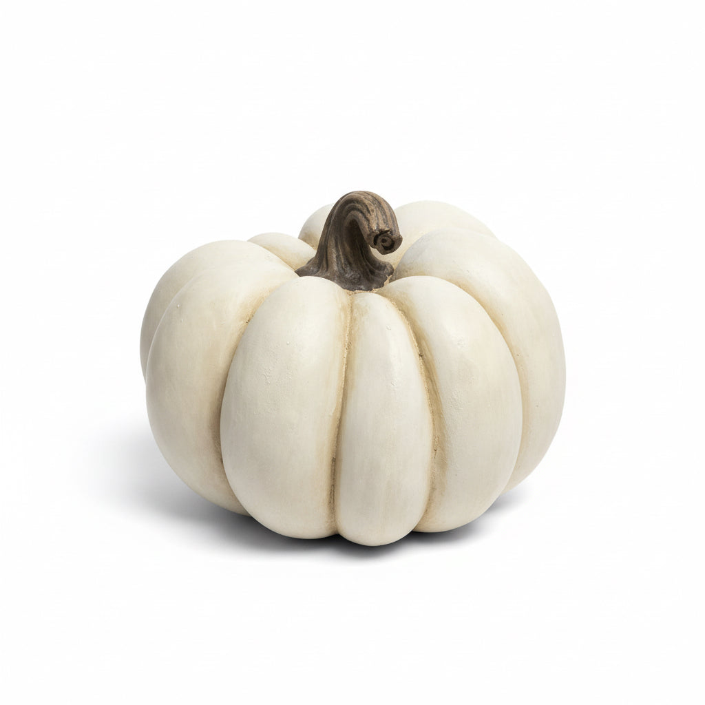 The Large Harvest Moon Ivory Pumpkin
