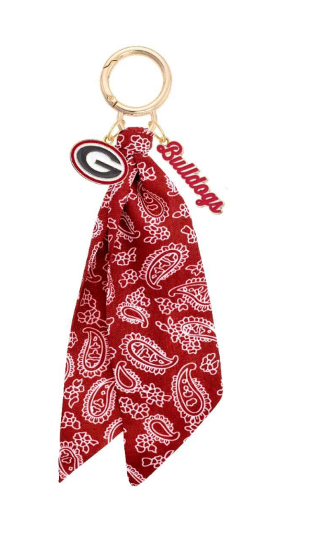 Georgia Bulldogs Logo Bandana Bag Charm