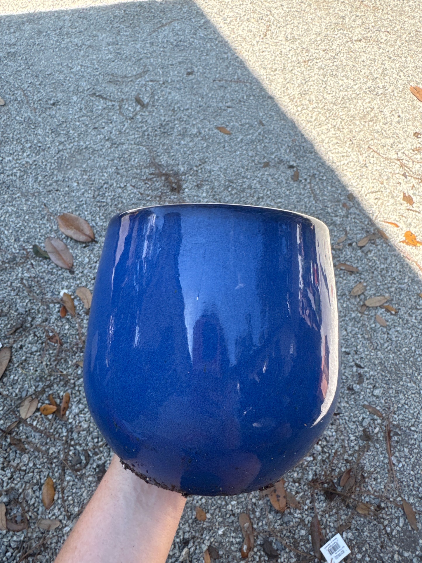 MCarr Pear Planter Light Blue 7.1"