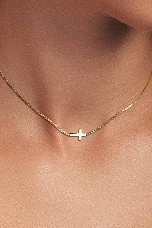 Golden Grace Cross Necklace