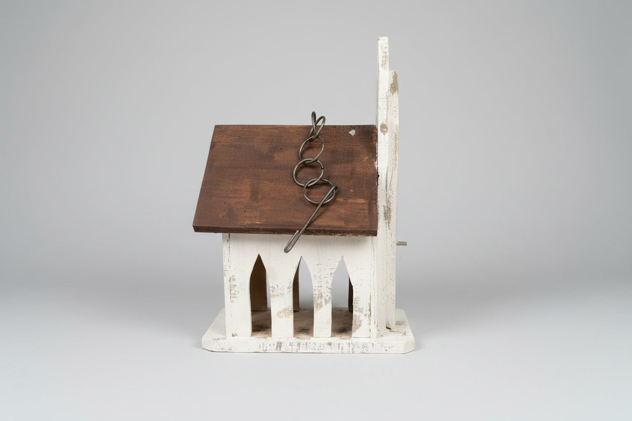 Large Church White Birdhouse