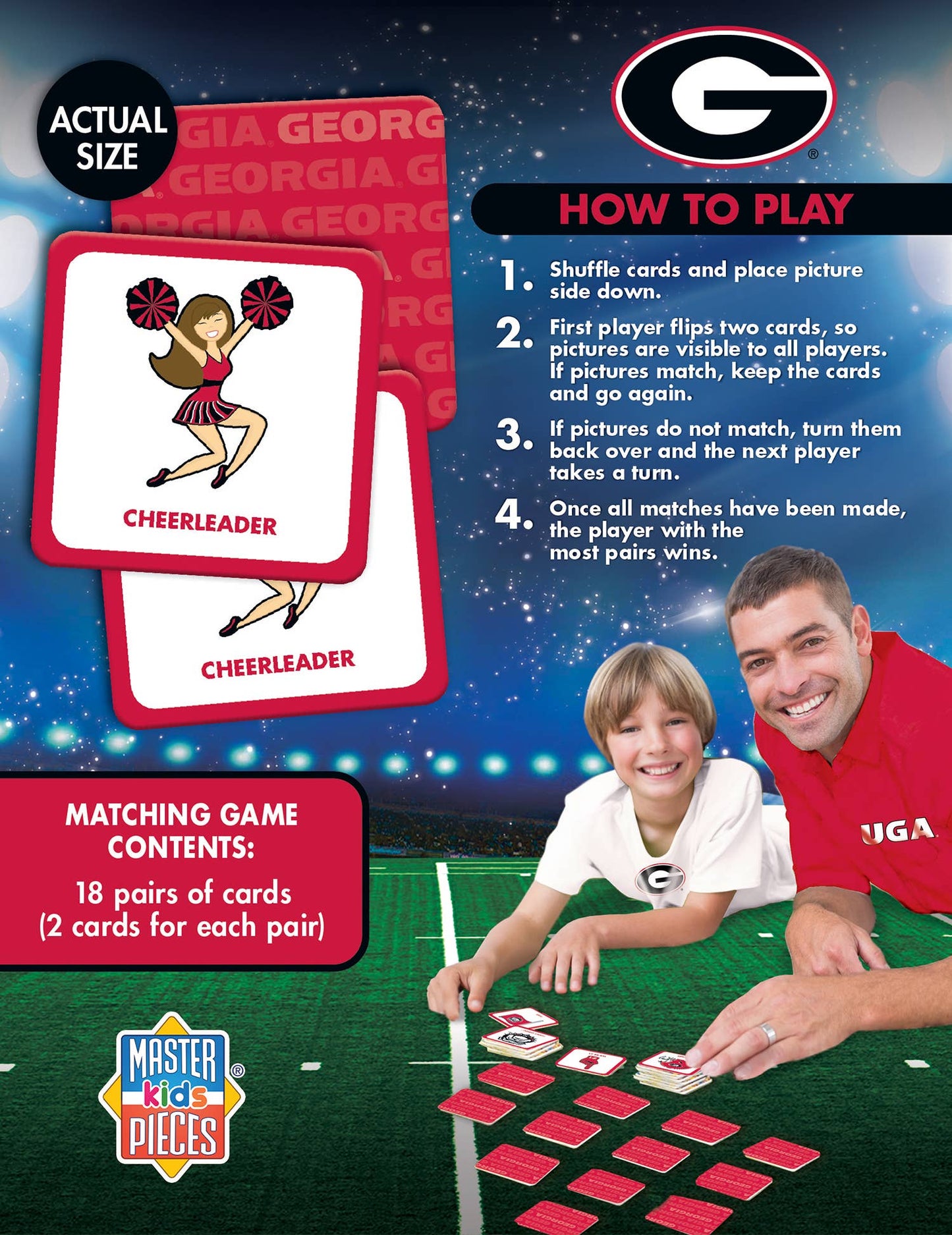 Georgia Bulldogs Matching Game