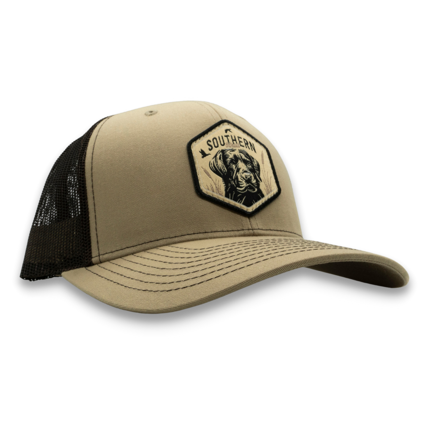 Labrador Hex Patch Trucker