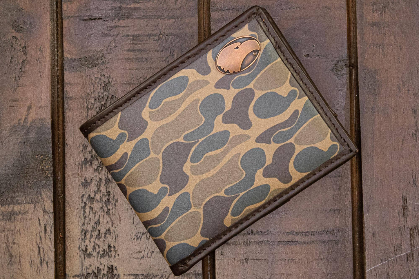 Georgia Southern Eagles Bifold Old School Camo Wallet.