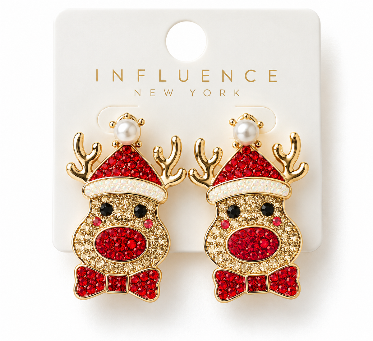 Rudolph's Holiday Sparkle Earrings 🎄🦌