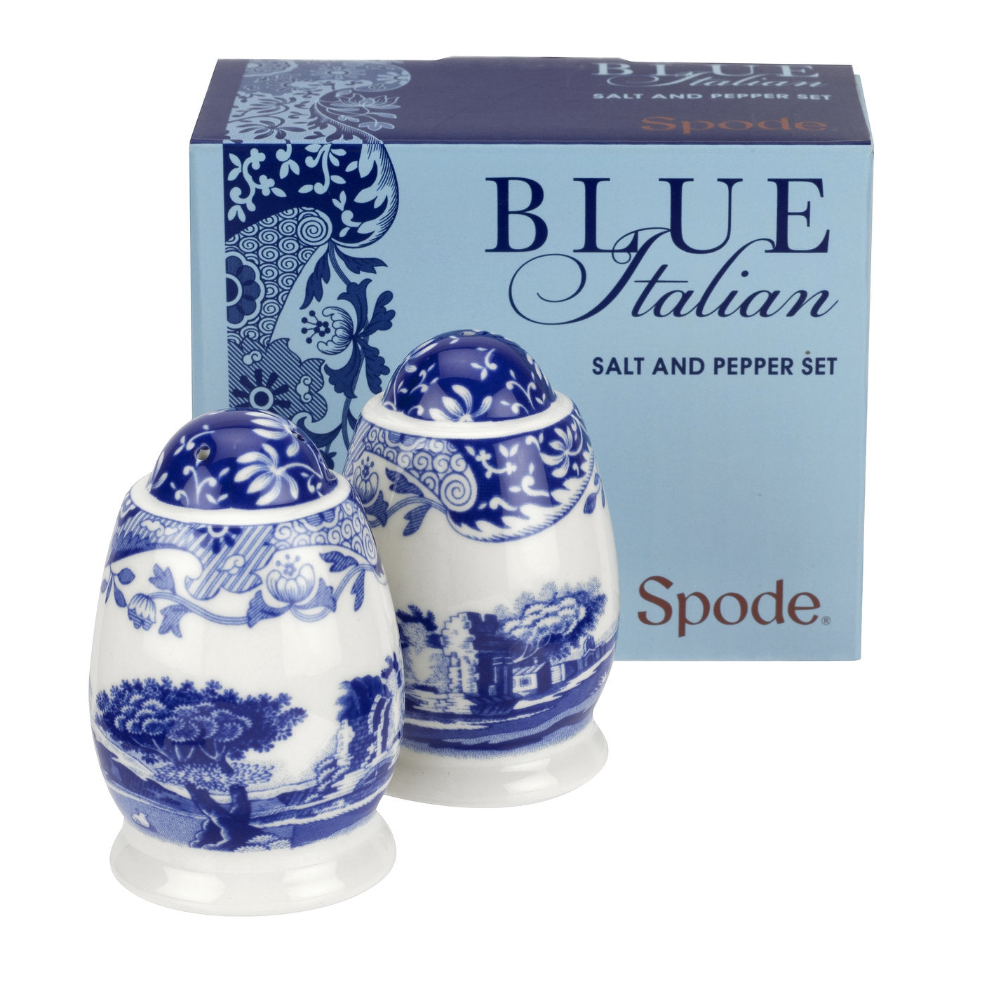 Spode Blue Italian Salt & Pepper Shakers