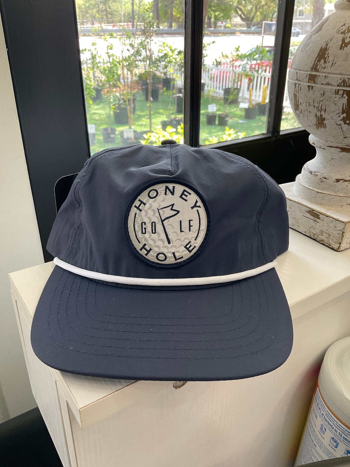 Unstructured Rope Hat - Honey Hole in One - Navy