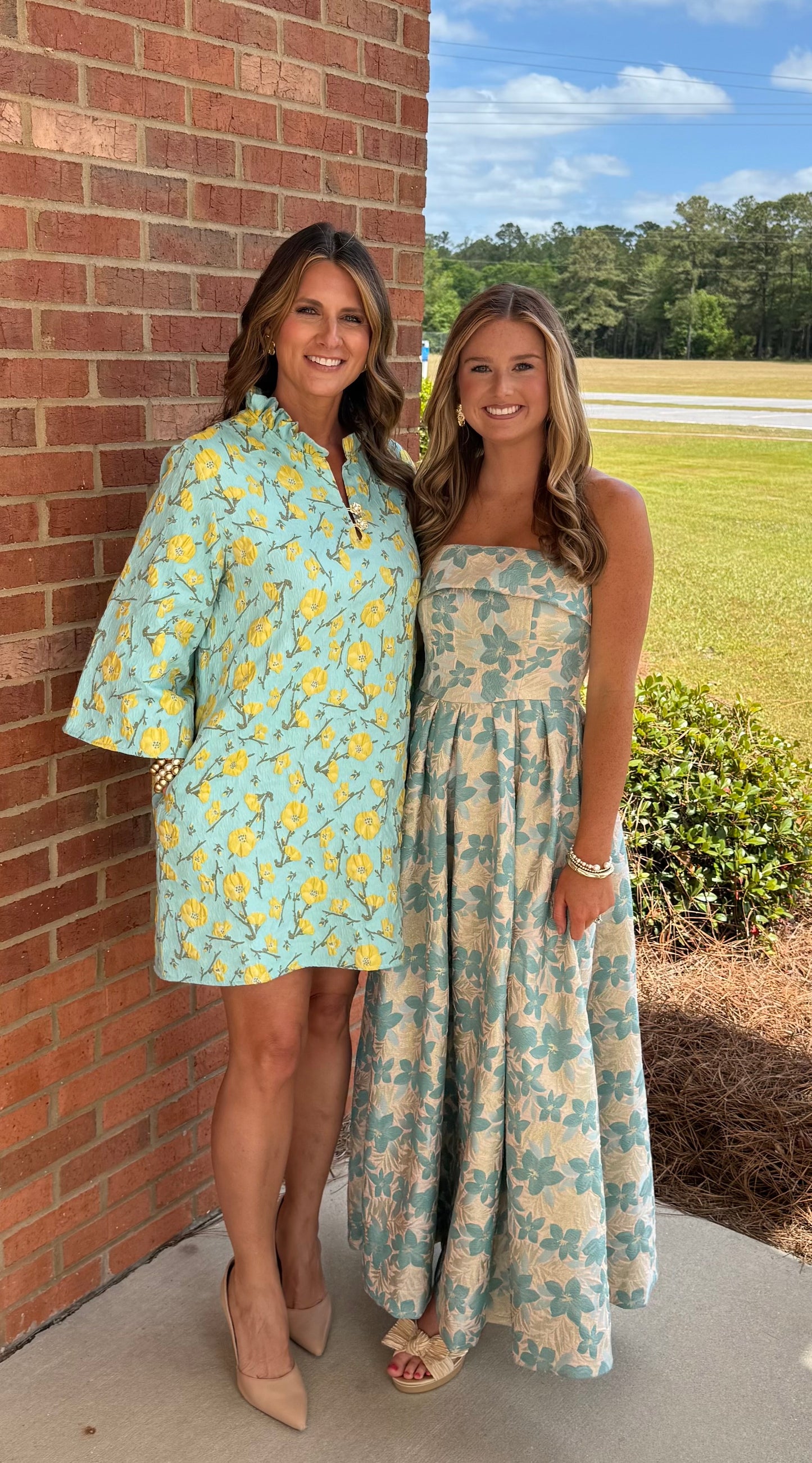 Brianna Cannon Caftan - Golden Cali Flowers