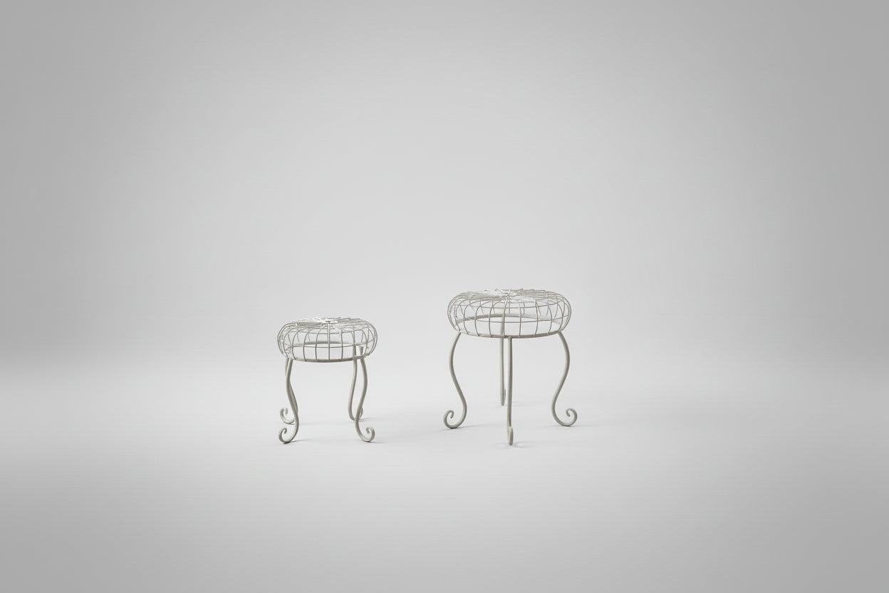 2 Piece Metal Wire Plant Stand