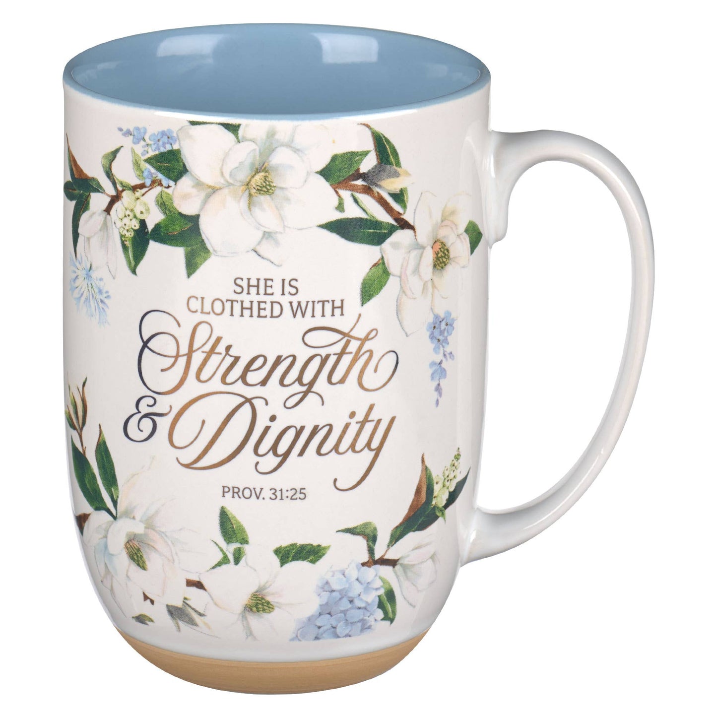 Strength and Dignity Blush Magnolia Ceramic Coffee Mug