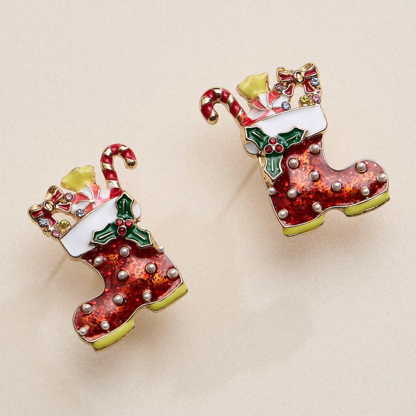 Christmas Stocking Earrings — Sparkly, Sweet & Full of Holiday Cheer