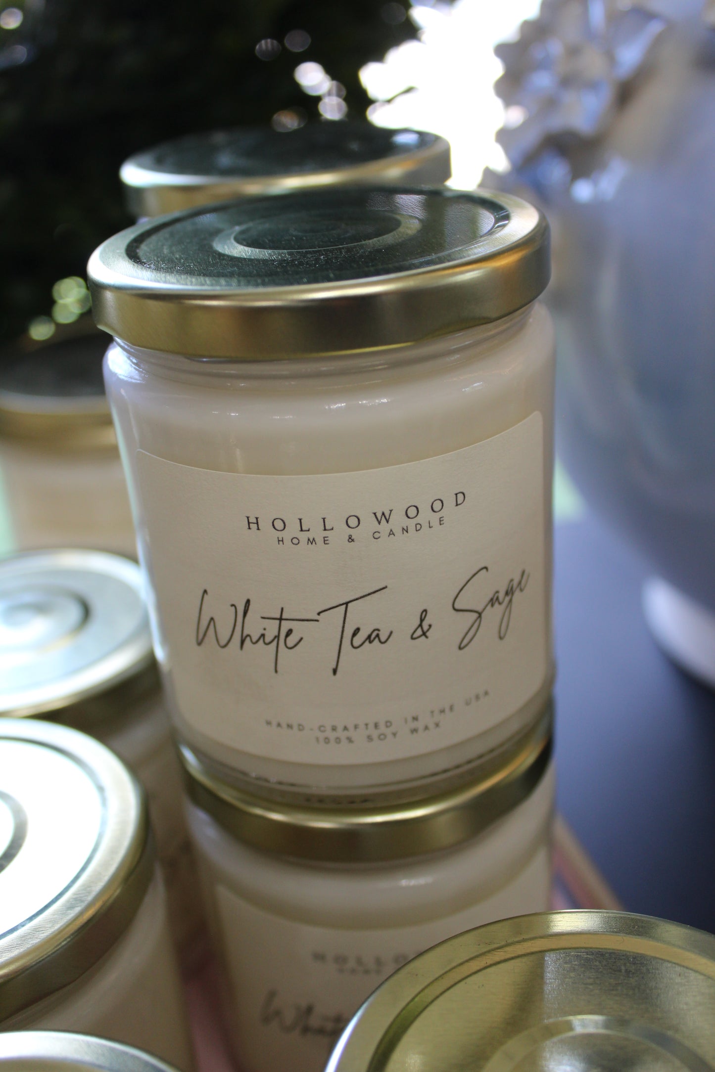 White Tea & Sage 8 Ounce Candle