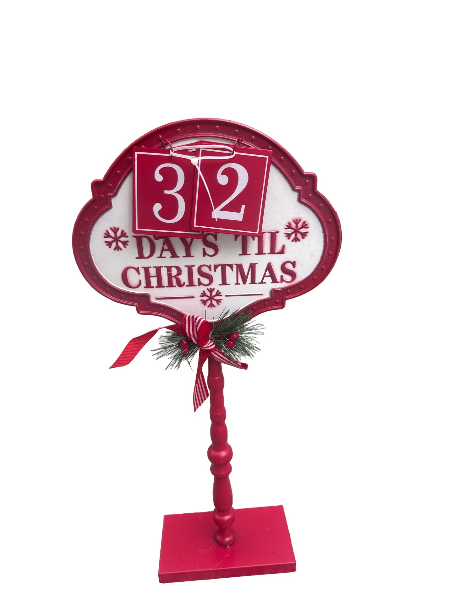 Metal Days Till Christmas Stand