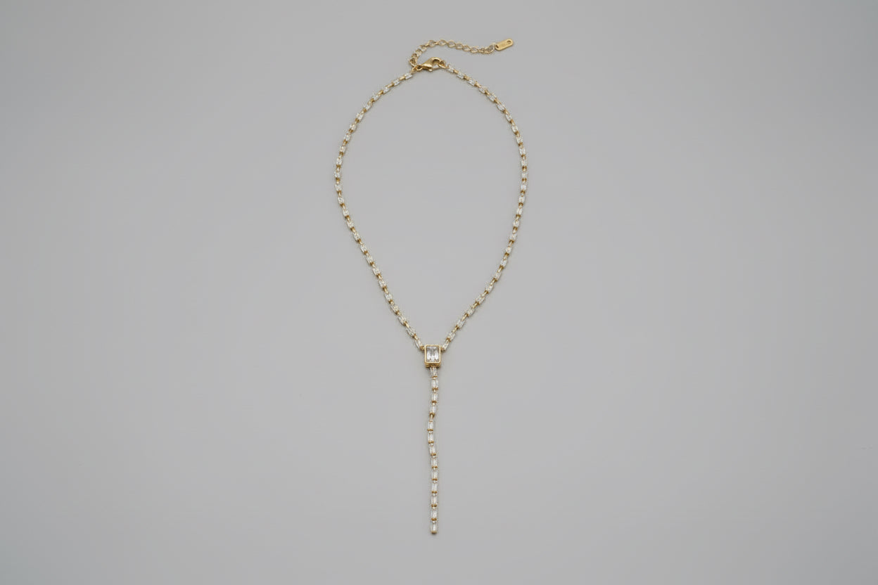 Golden Grace Lariat Necklace
