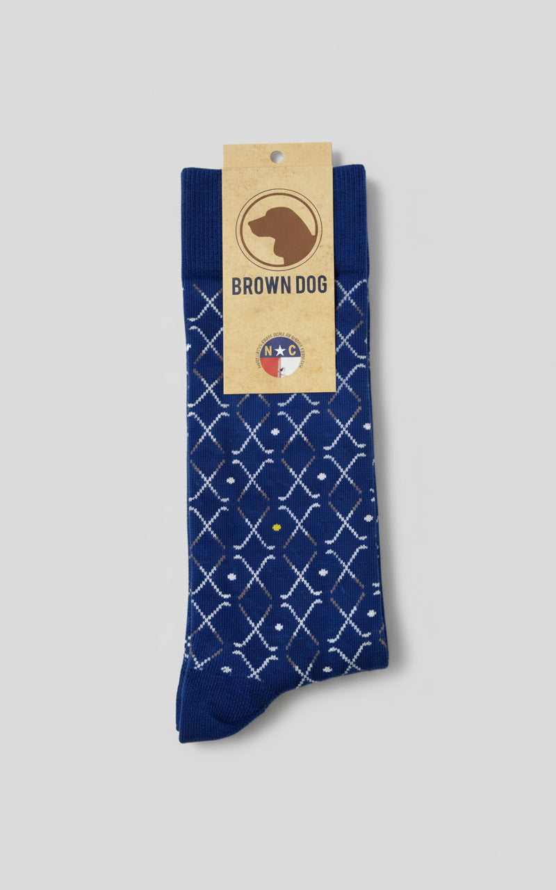 LATTICE CLUB – Insignia Blue Socks
