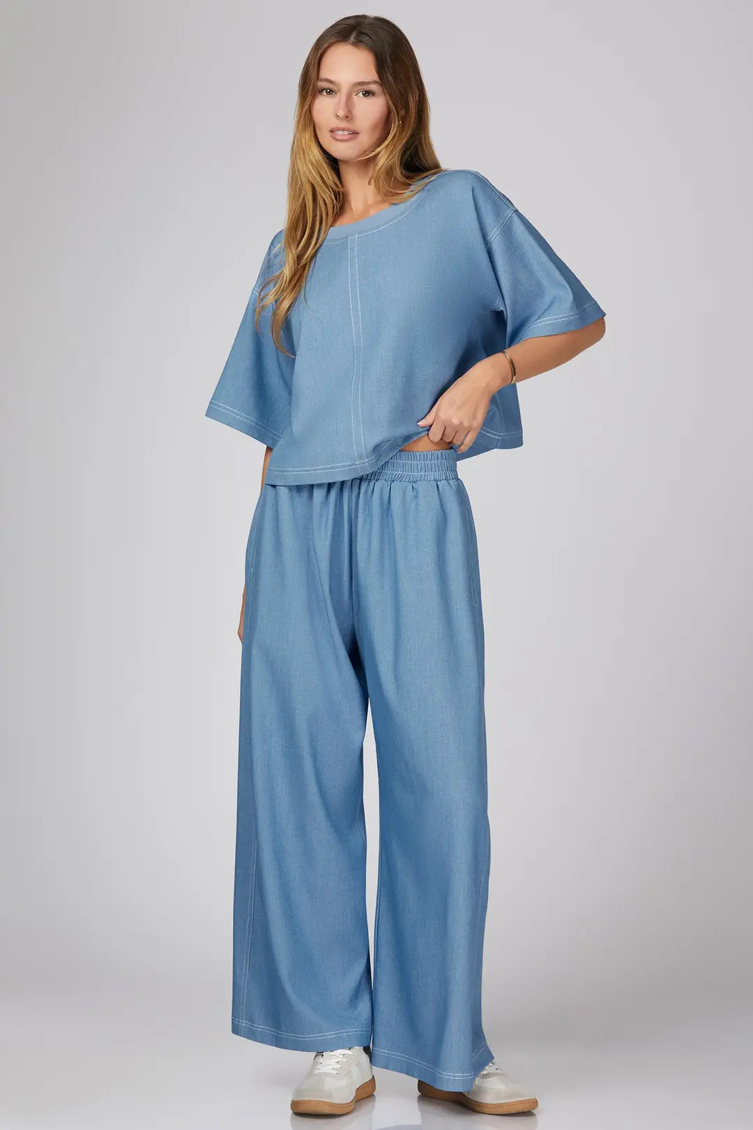 Knit Denim Set