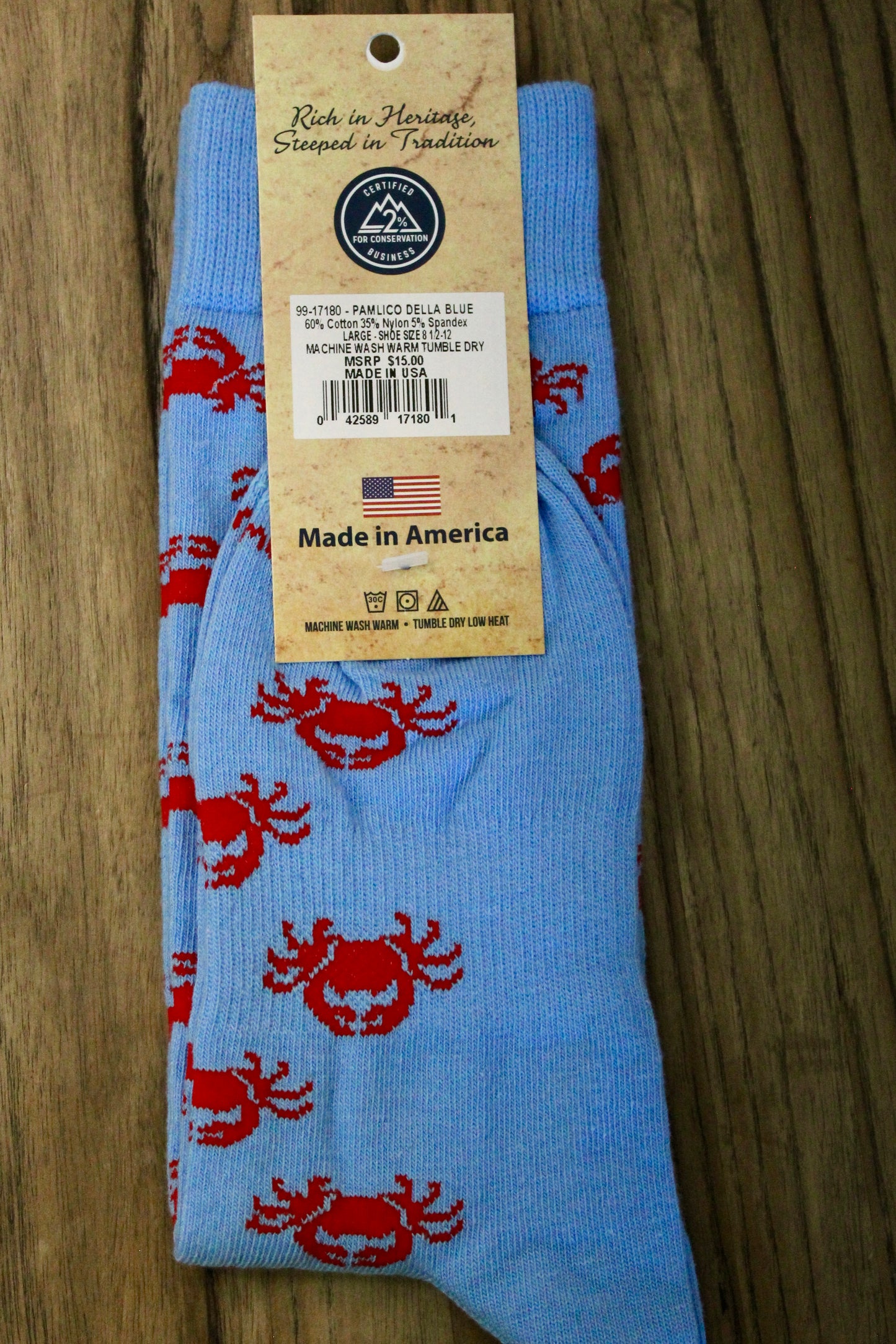 Pamlico – Della Blue Socks