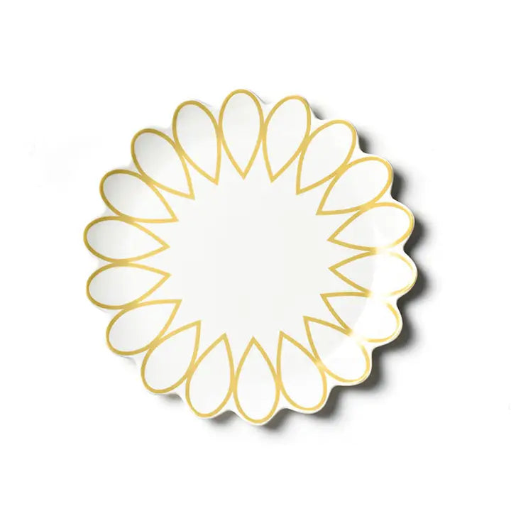 Coton Colors Deco Gold Scallop Platter – 13”