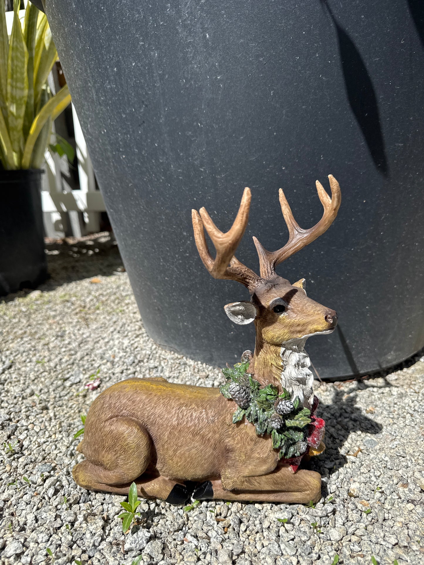 Poly Laying Christmas Deer