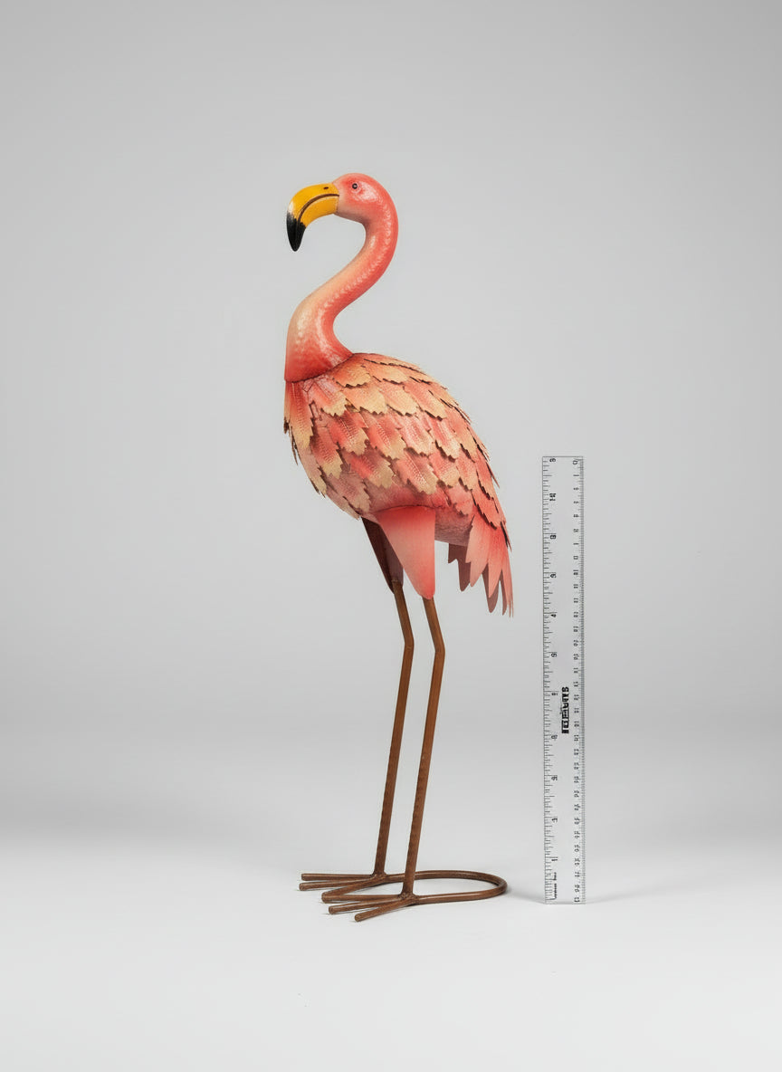 Small Flamingo Yard Statue