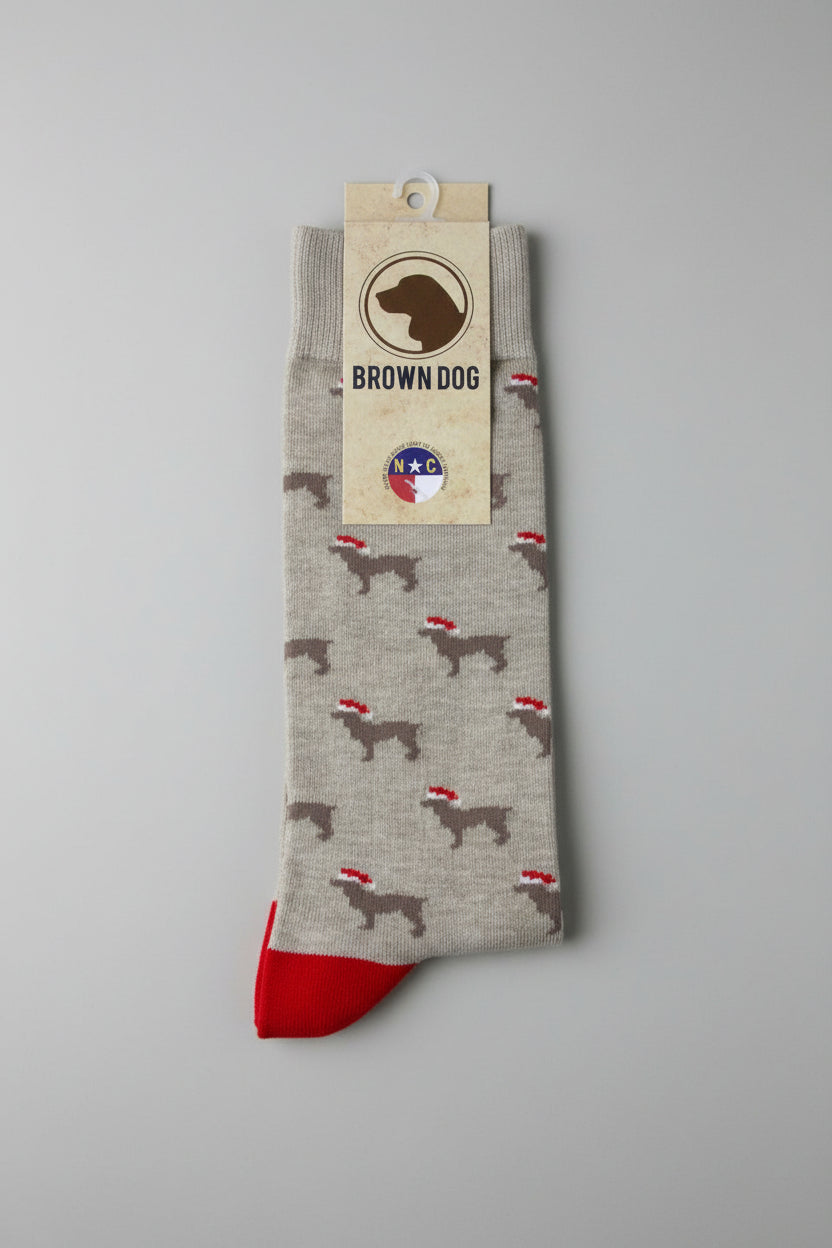 HOWLIDAYS – Khaki Heather Socks