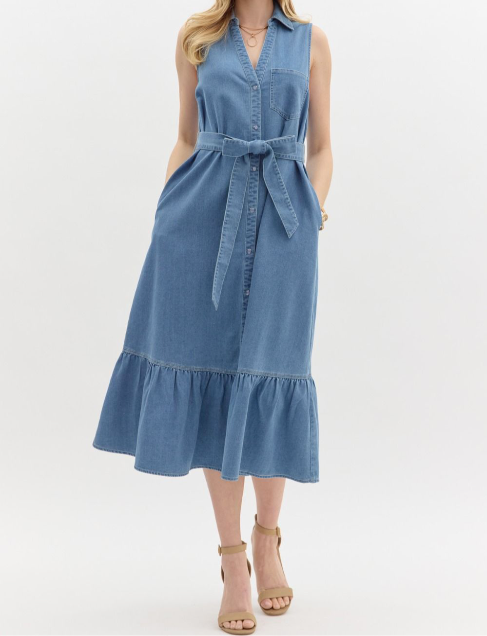 Denim Dream Midi Dress