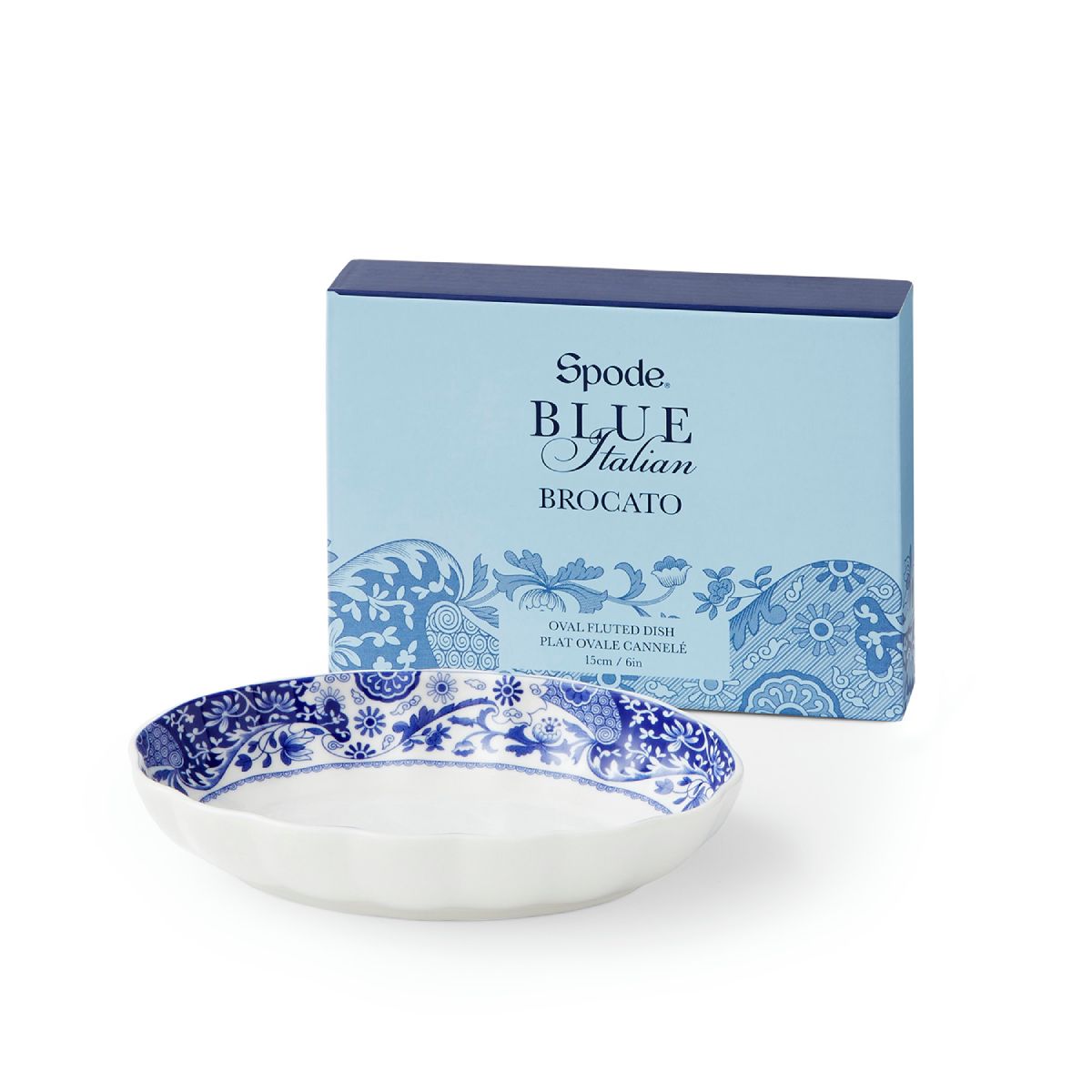 Brocato 6" Oval Fluted Dish
