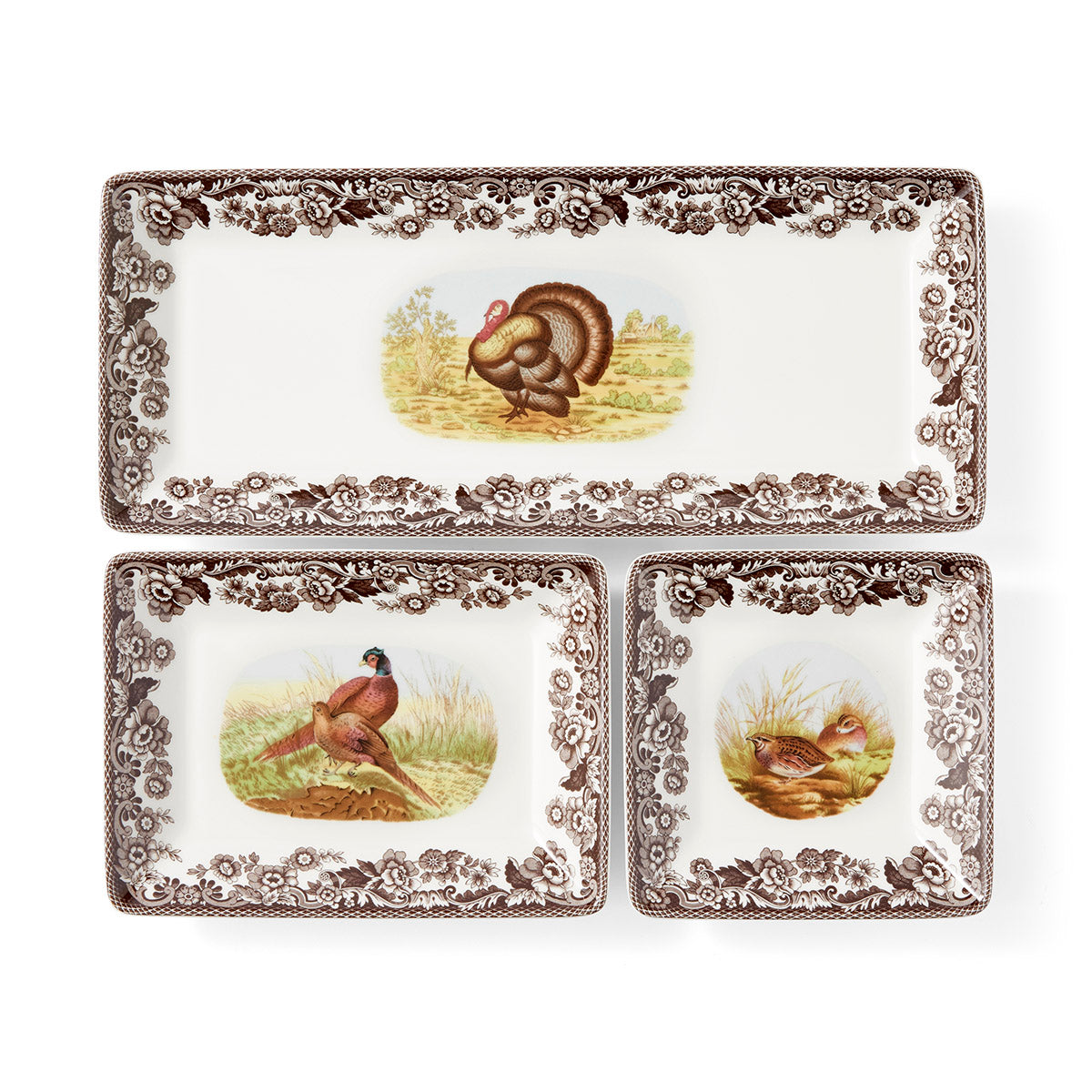 Set of 3 Woodland Nesting Trays