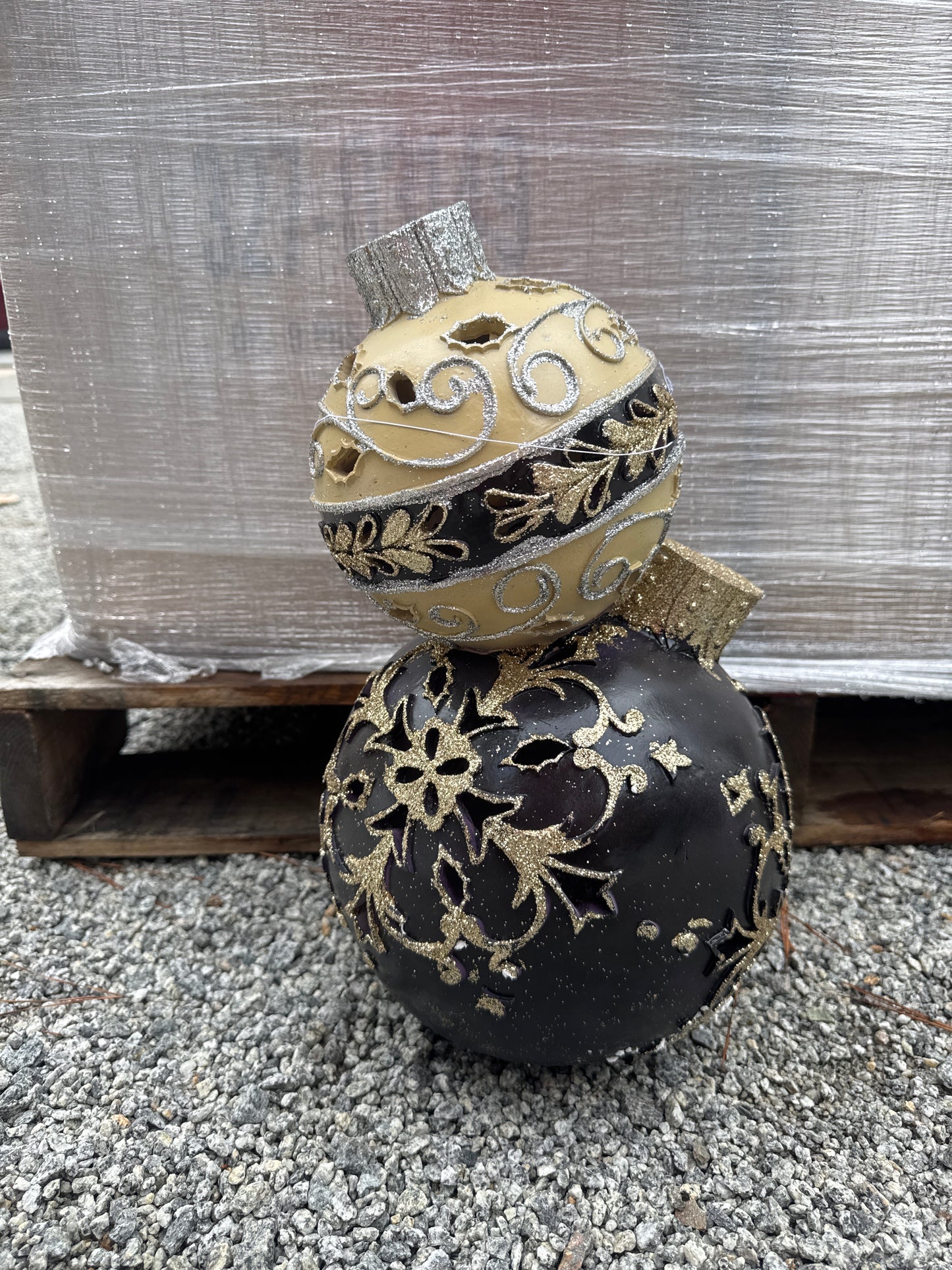 2 Stack Poly Christmas Ornaments