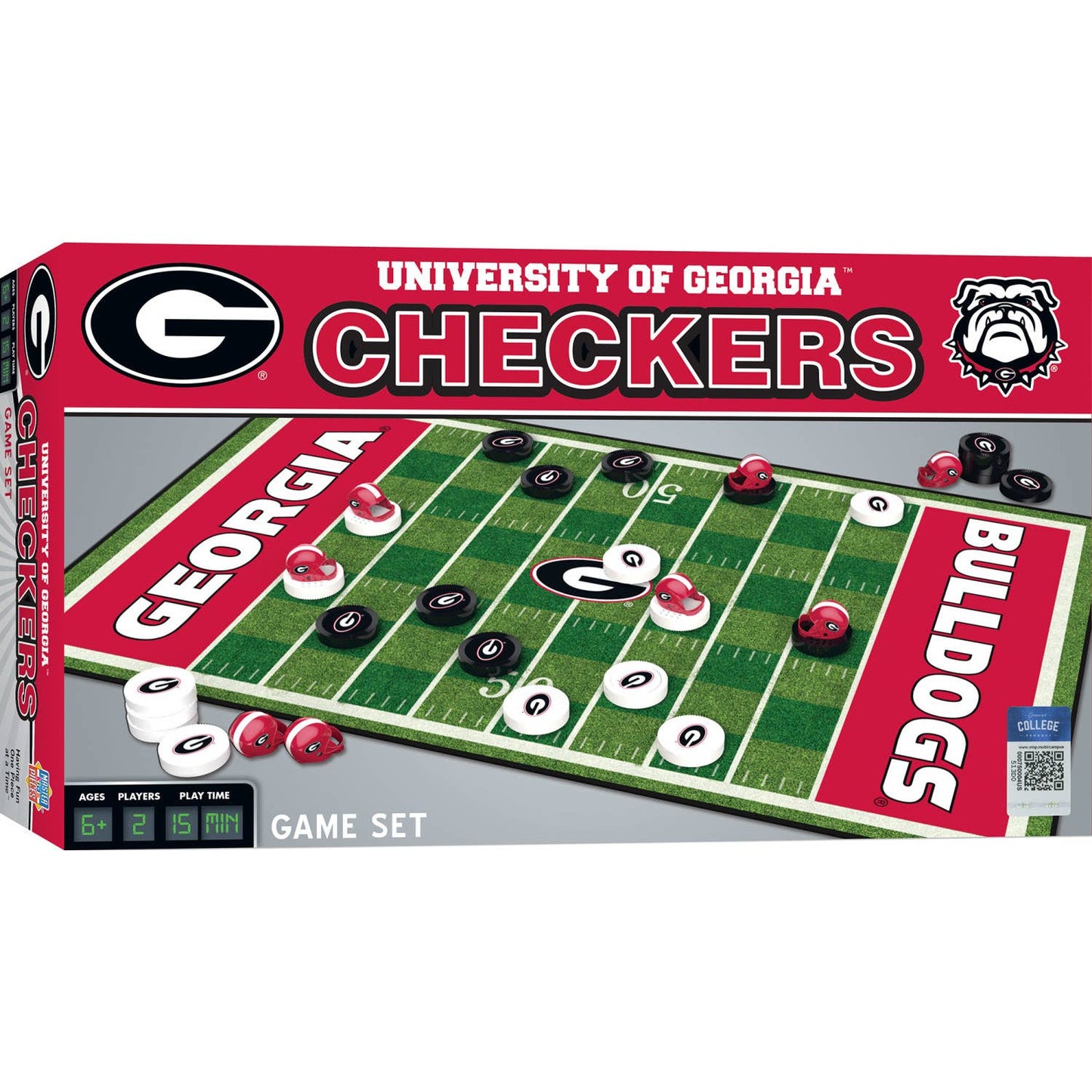 Georgia Bulldogs Checker Board Game