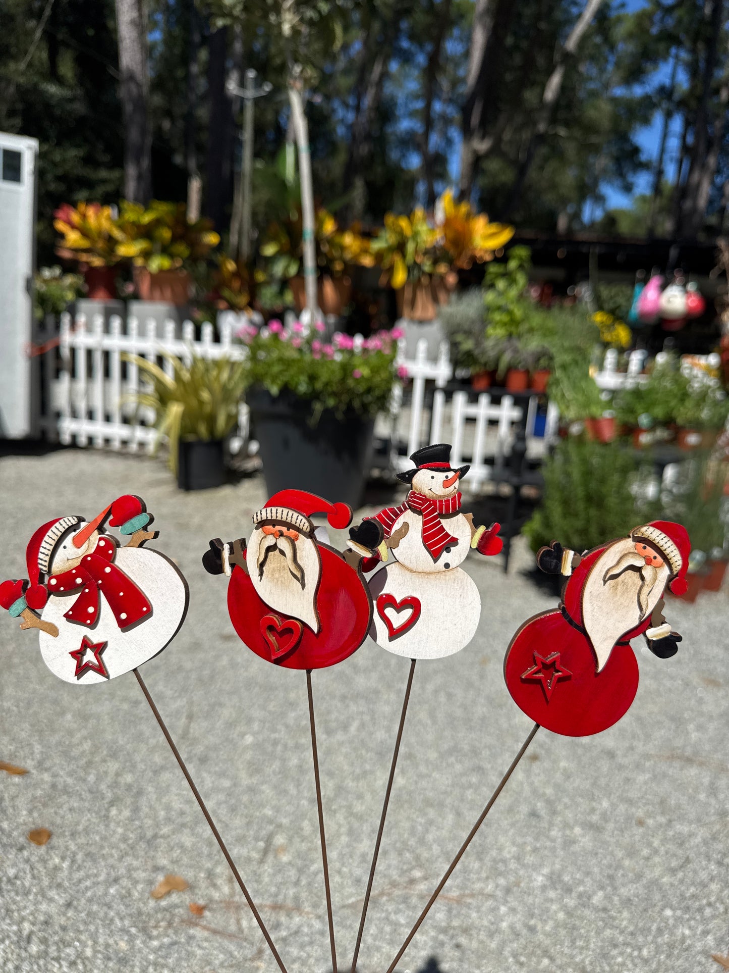 Assorted Wooden Christmas Pick