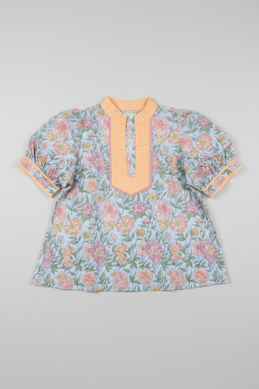 Lightweight Bubble Sleeve Top