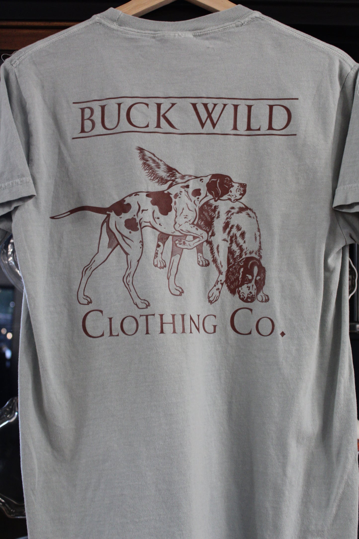 Teal Hunting Dog T Shirt