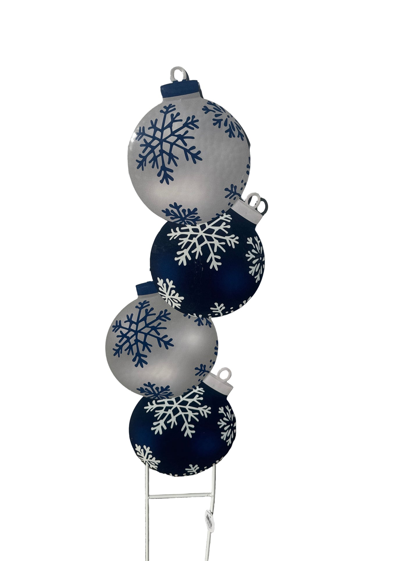 Blue Stacked Christmas Bulbs