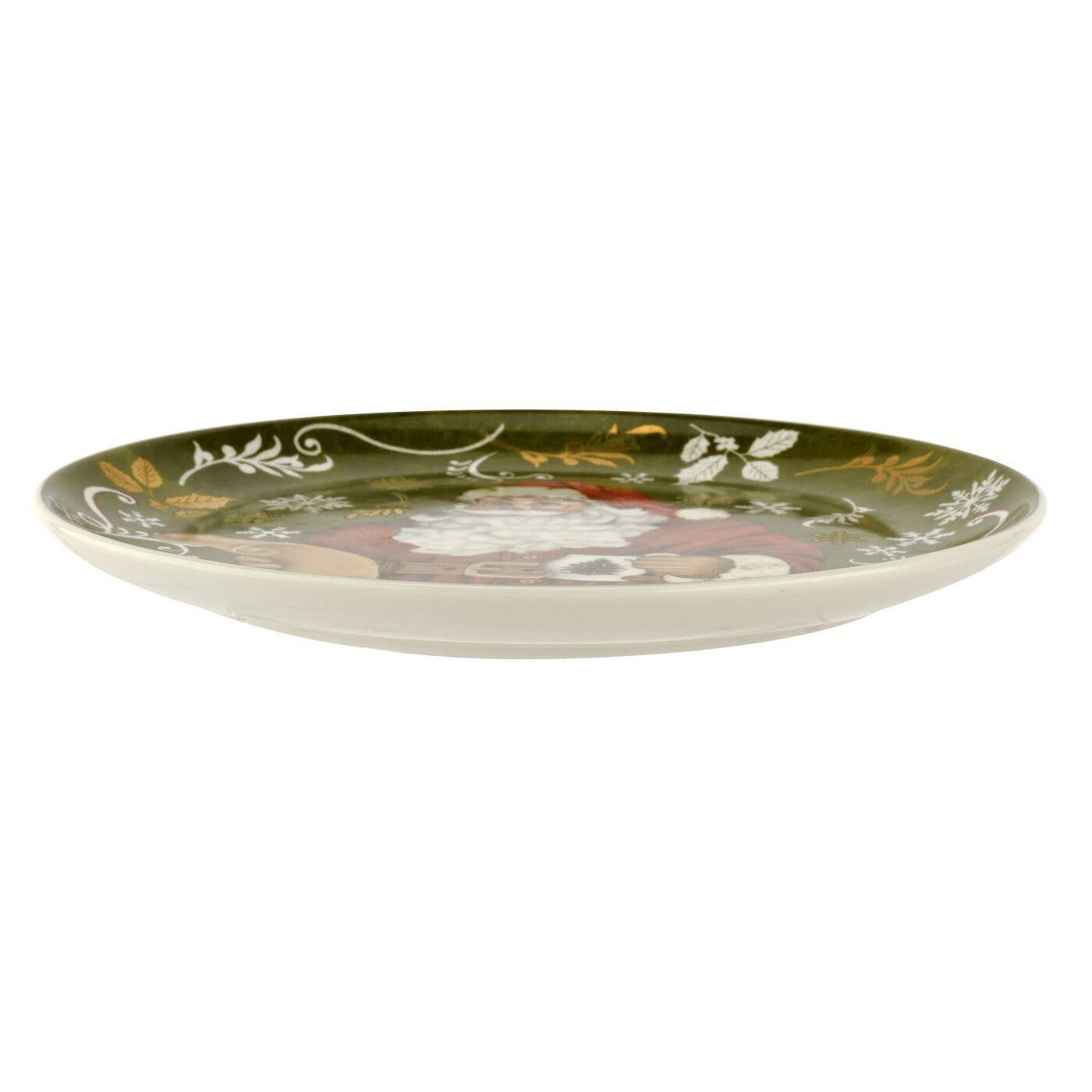 Spode Christmas Tree Santa Cookies Plate and Milk Bottle