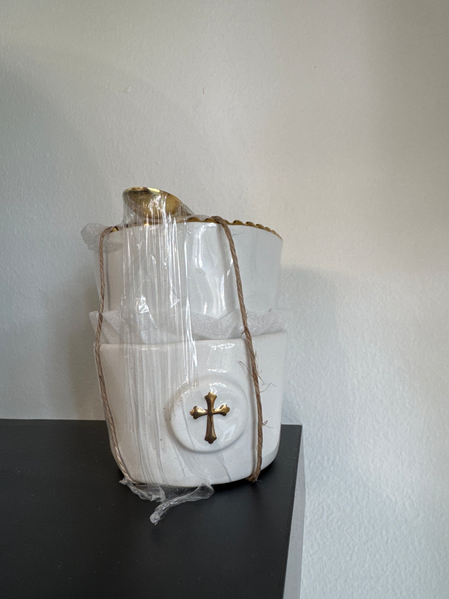 Cross Gold Bowl Set with Spoon by Mudpie