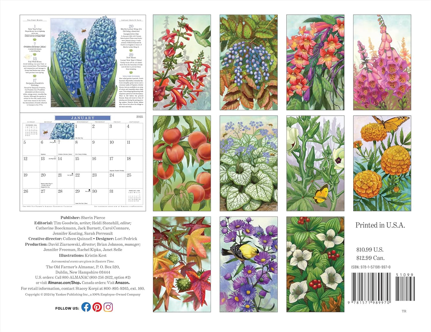 Old Farmers Almanac Gardening Calender 2025