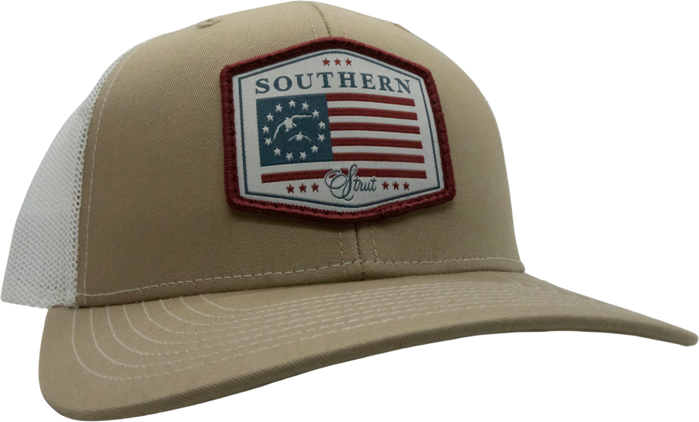 American Flag Duck Patch Hat