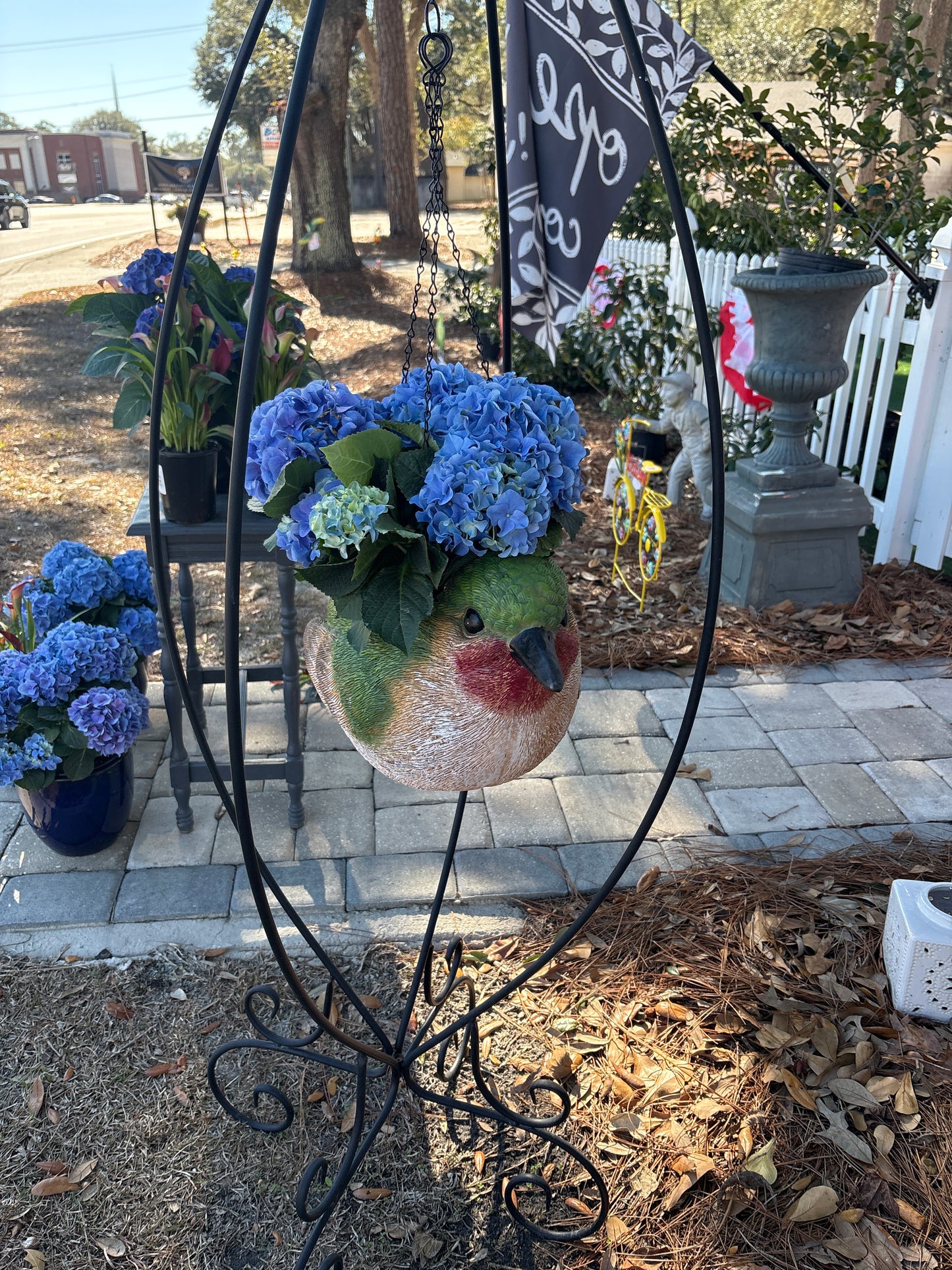Poly Hummingbird Planter