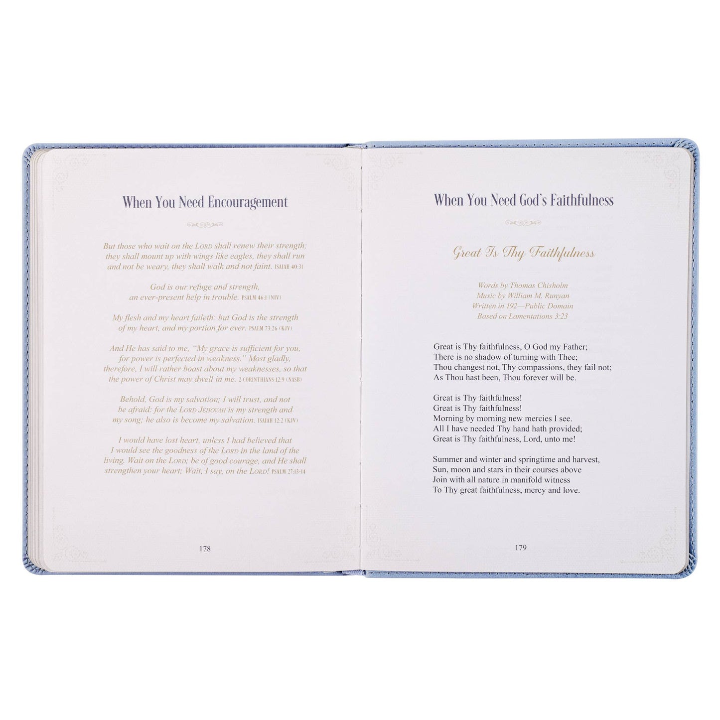 💙 Hope That Endures Blue Faux Leather Devotional