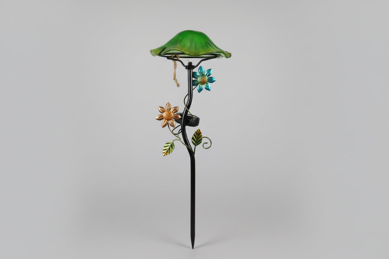 Mushroom with Green Flowers