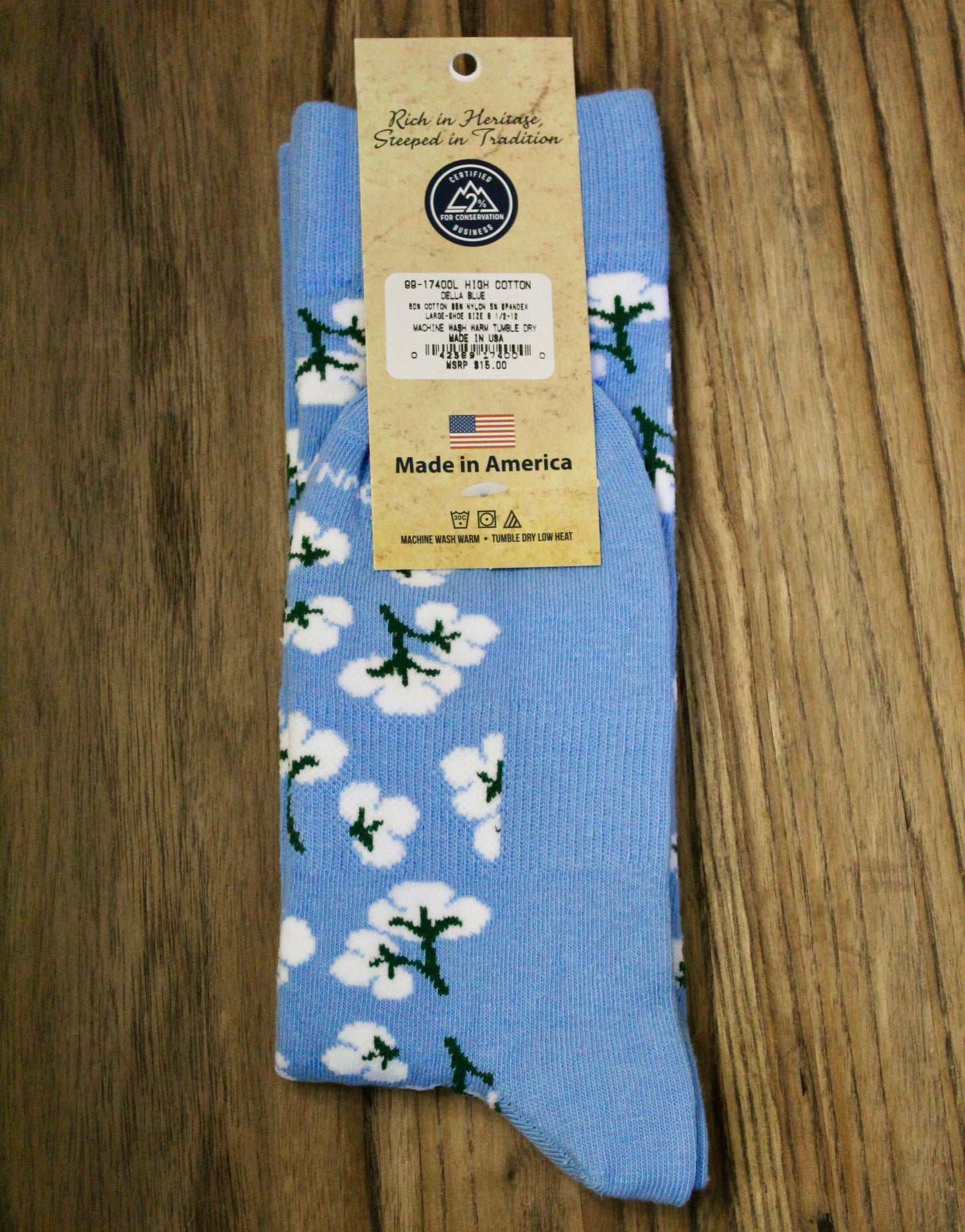 High Cotton – Della Blue Socks