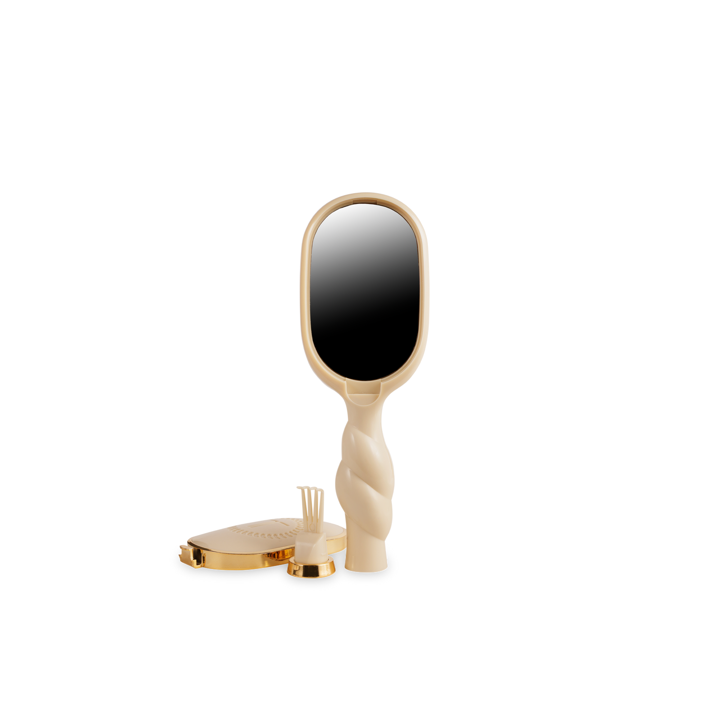 TELETIES Mini Detangler Hair Brush – Cream
