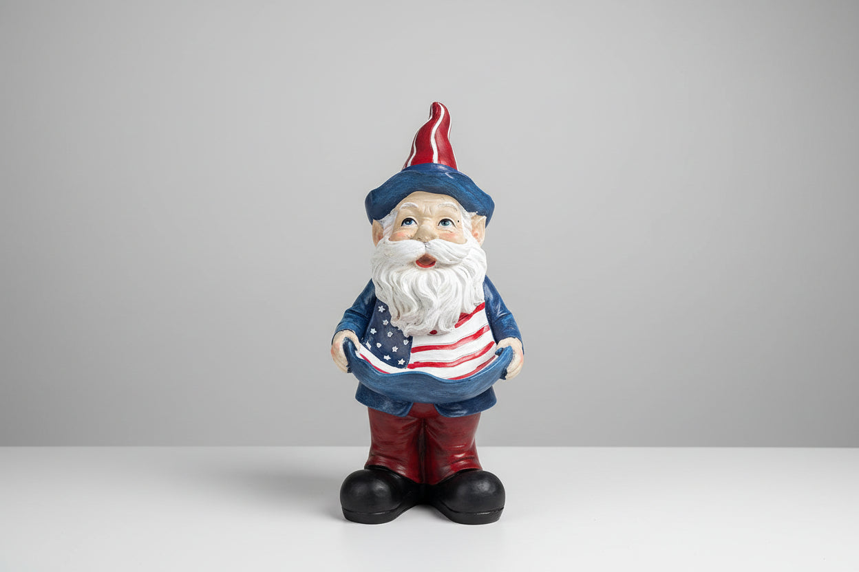 Poly USA Gnome with Flag