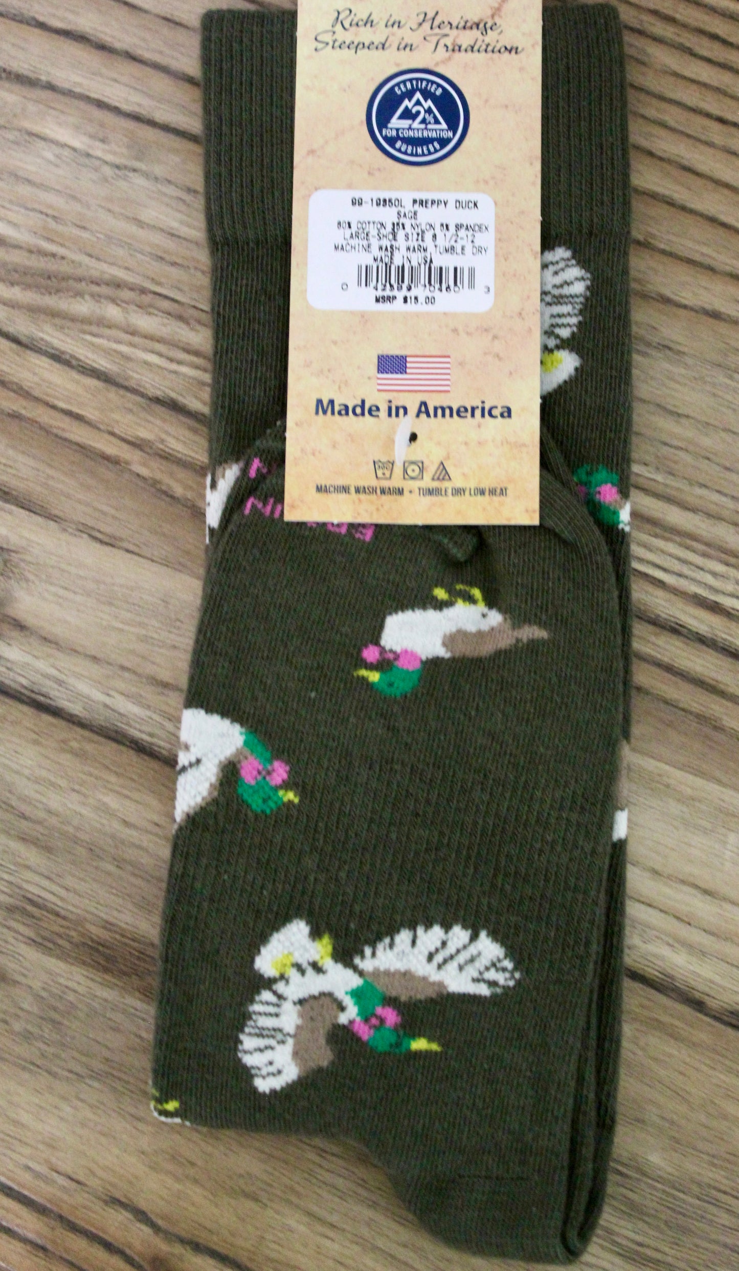 PREPPY DUCK – Sage Socks