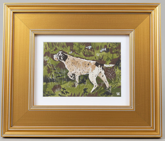 Olive Pointing Strong Framed Art 5x7 by Austin Williams