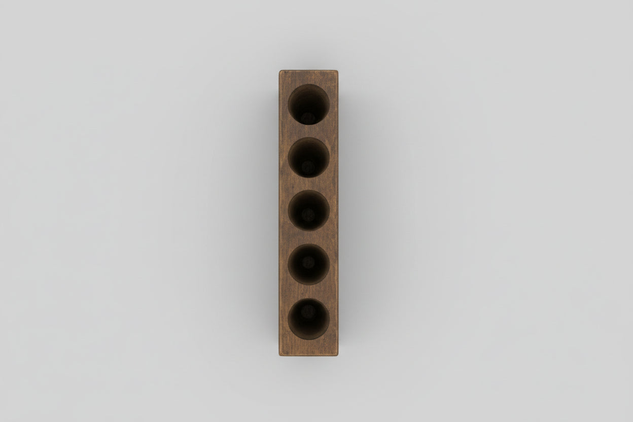 5 Hole Sugar Mold Brown