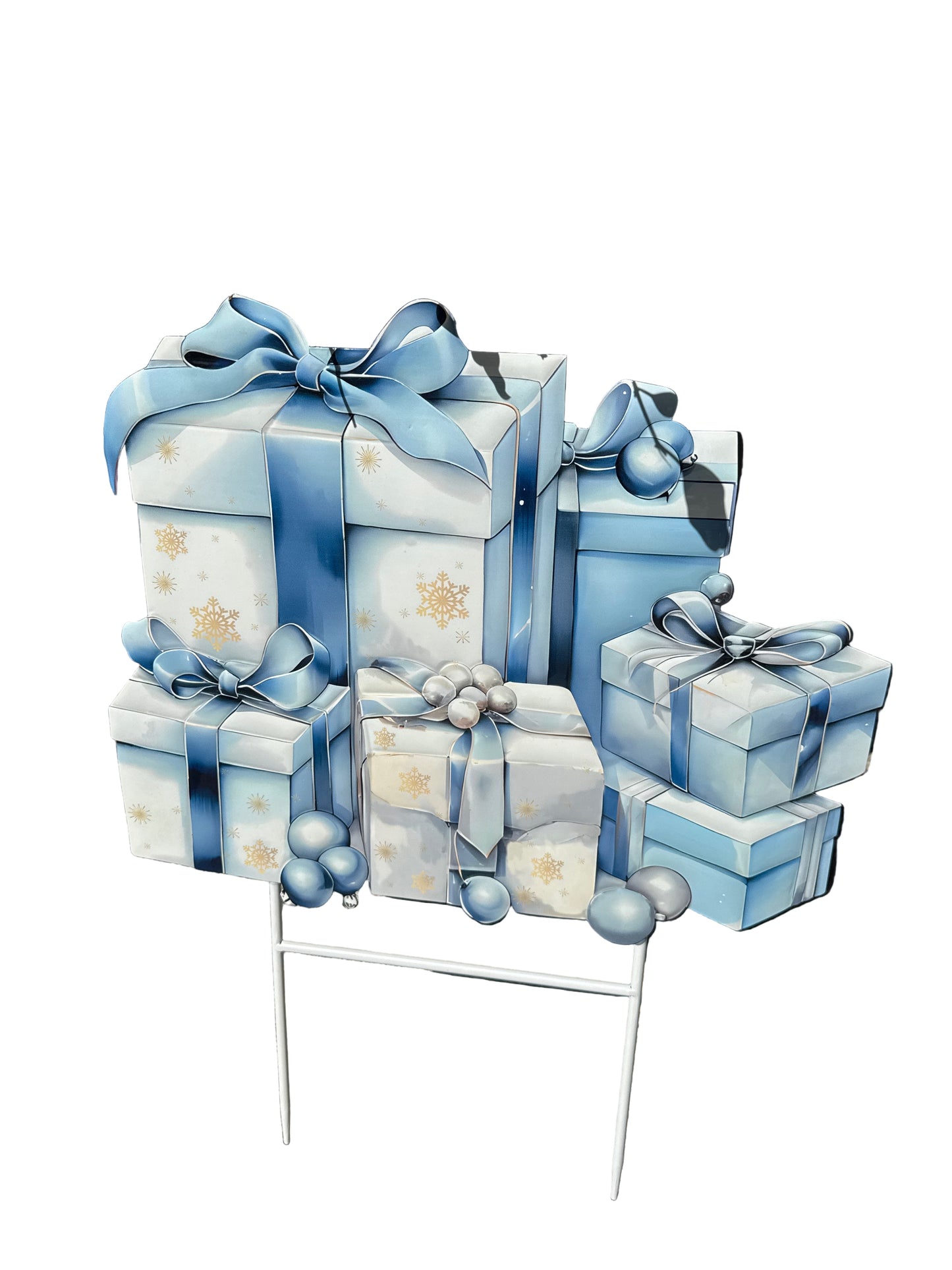 Classic Blue Christmas Present