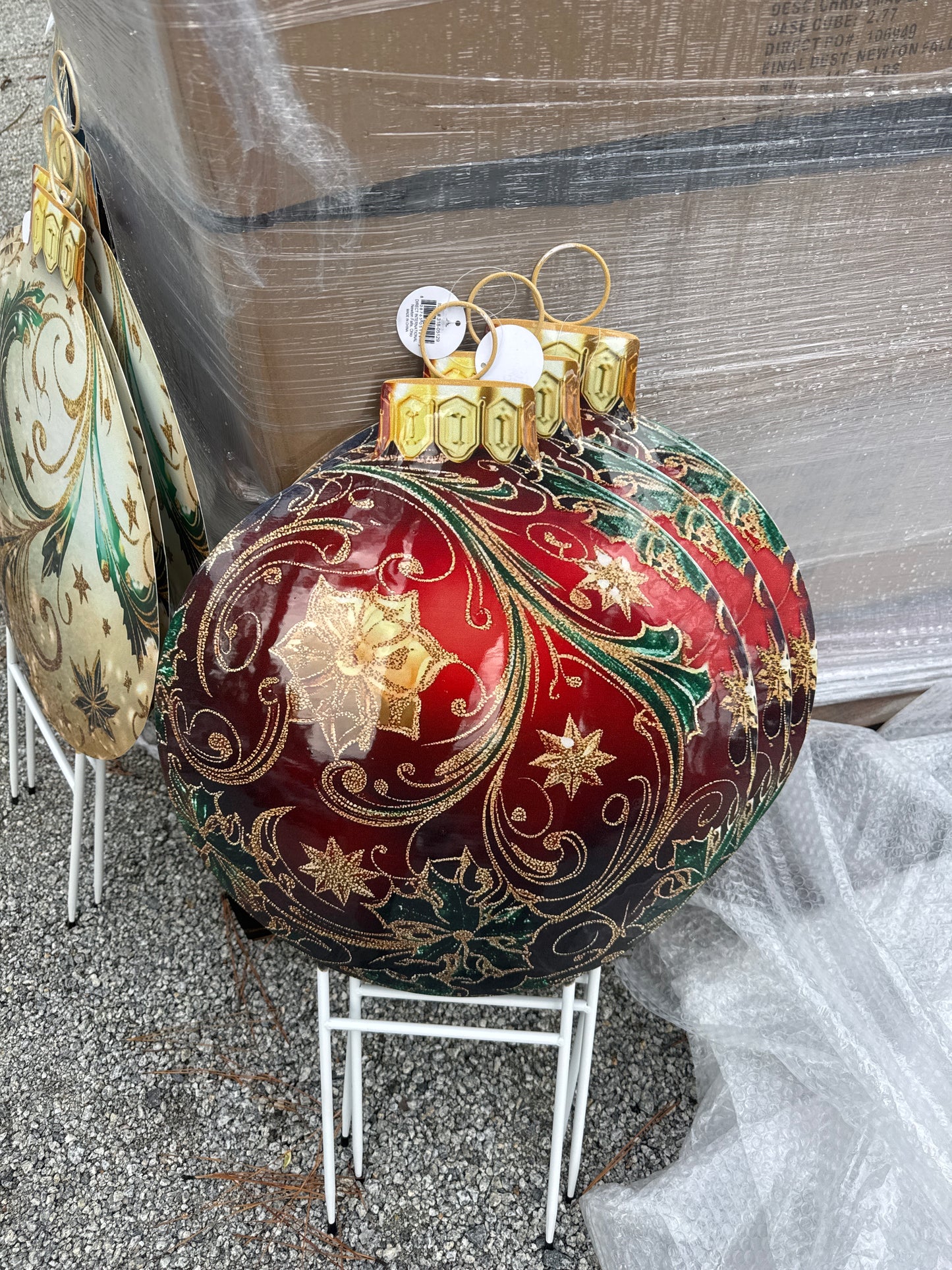 16" Assorted Fancy Christmas Bulbs