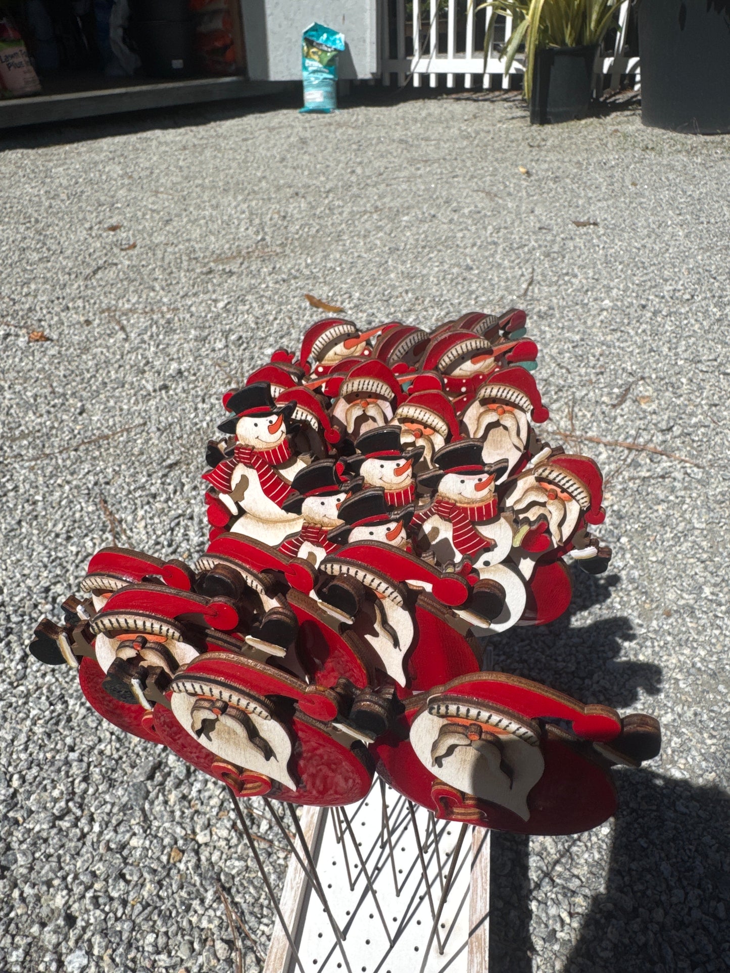 Assorted Wooden Christmas Pick